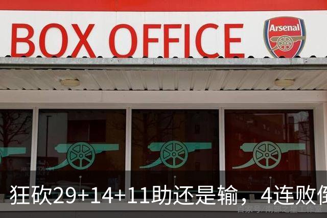 狂砍29+14+11助还是输，4连败倒数第一！联手83分先生真赌错了